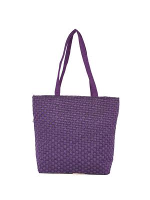 purple jute regular handbag - 15243253 - Standard Image - 2