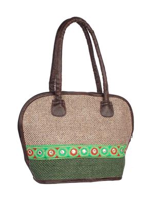 beige jute regular handbag - 15243290 - Standard Image - 4