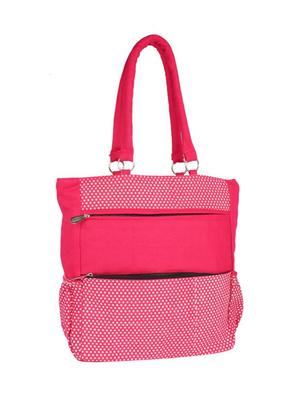 pink cotton polyester blend regular handbag - 15243303 - Standard Image - 4