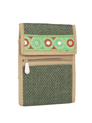 green jute regular sling bag - 15243355 - Standard Image - 4