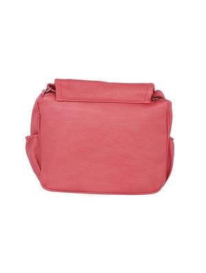 pink leatherette (pu) regular sling bag - 15243369 - Standard Image - 2