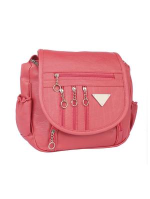 pink leatherette (pu) regular sling bag - 15243369 - Standard Image - 4