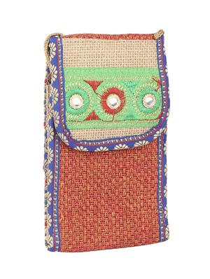 orange jute regular sling bag - 15243376 - Standard Image - 4