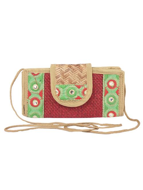 red jute regular sling bag - 15243382 - Very Small Image - 1