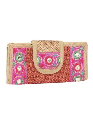 pink jute regular sling bag - 15243384 - Standard Image - 4