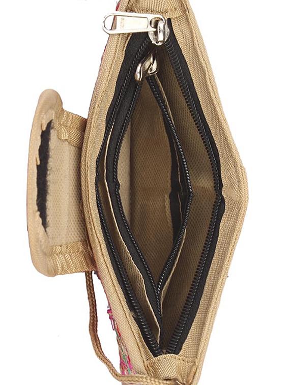 pink jute regular sling bag - 15243384 - Zoom Image - 3