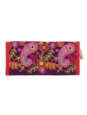 purple velvet minaudiere clutch - 15243390 - Standard Image - 4