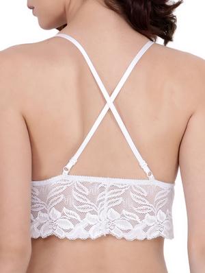 white solid lacy brallette - 15243771 - Standard Image - 3