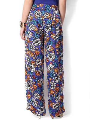 blue printed palazzo - 15244073 - Standard Image - 2