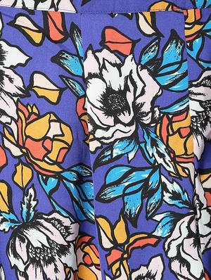 blue printed palazzo - 15244073 - Standard Image - 3