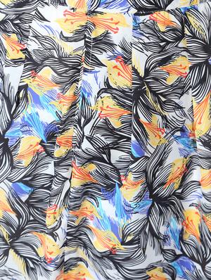 white printed palazzo - 15244075 - Standard Image - 3
