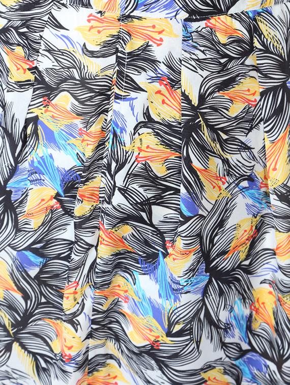 white printed palazzo - 15244075 - Zoom Image - 3