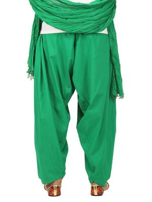 green cotton dupatta bottom set - 15244281 - Standard Image - 3