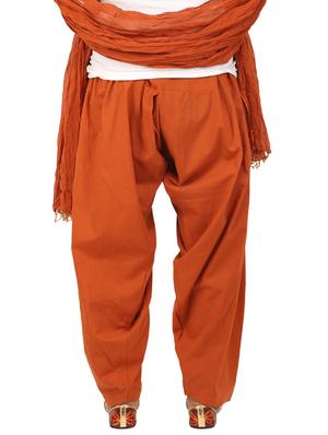 brown cotton dupatta bottom set - 15244292 - Standard Image - 3