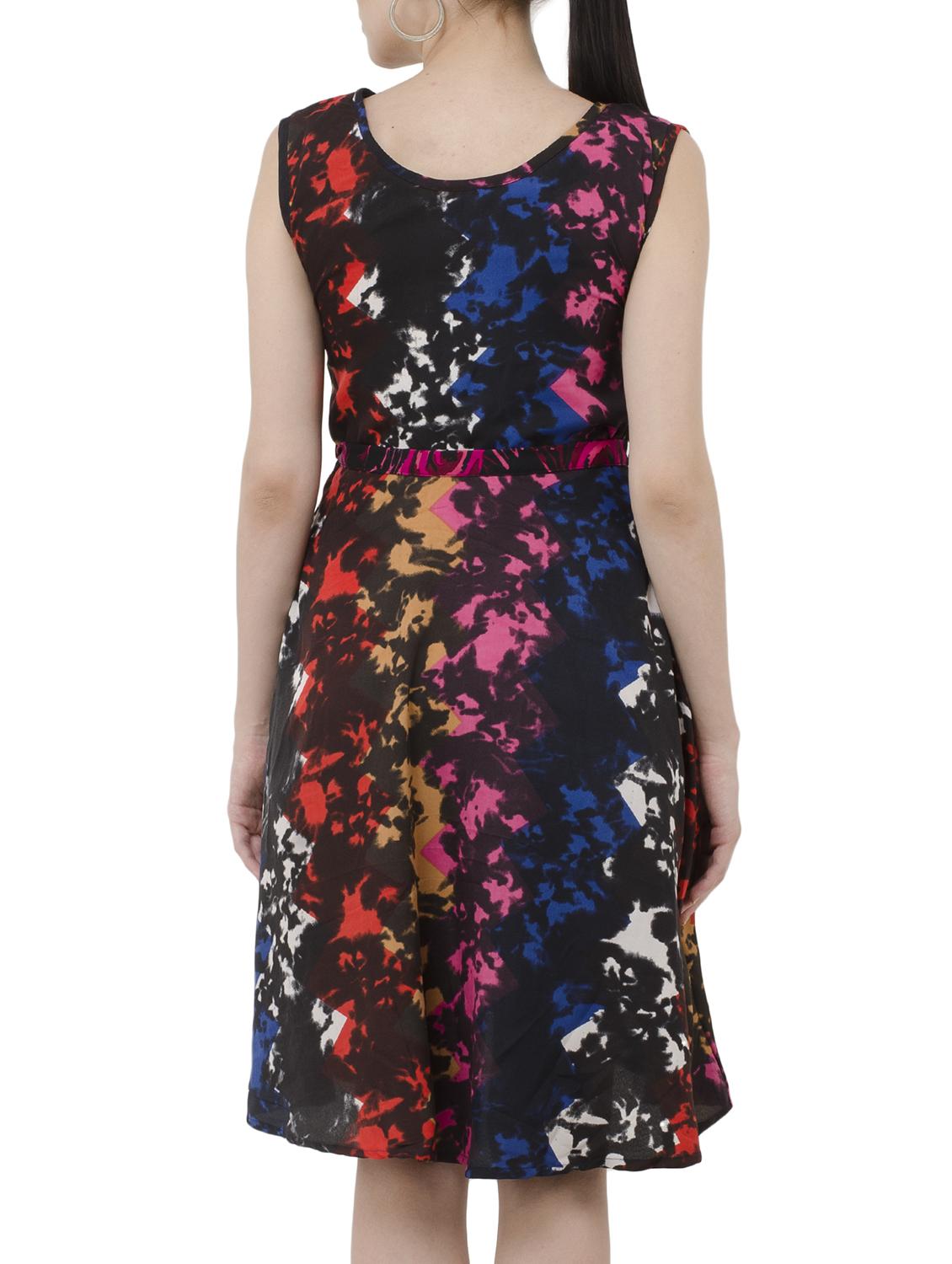 abstract fit and flare dress - 15245591 - Zoom Image - 3
