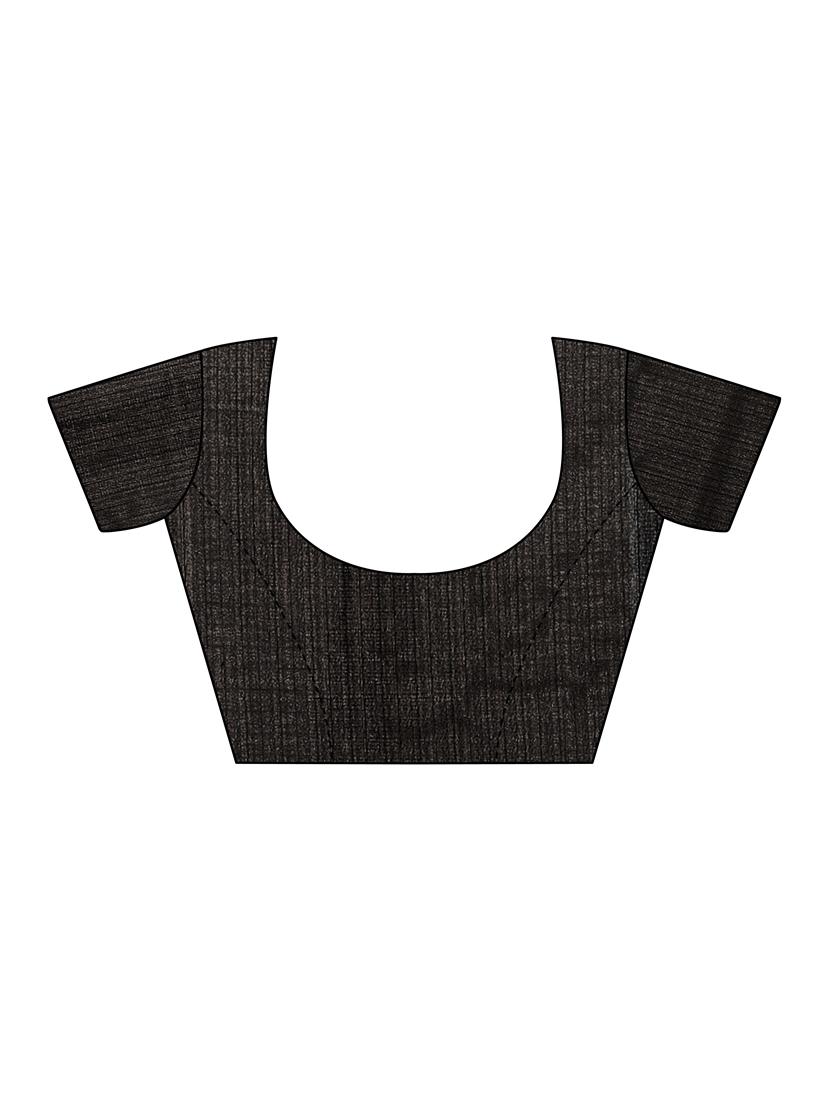 black bordered saree with blouse - 15249538 - Zoom Image - 4