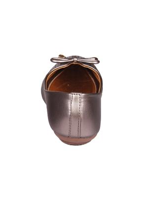grey faux leather slip on ballerina - 15249577 - Standard Image - 3