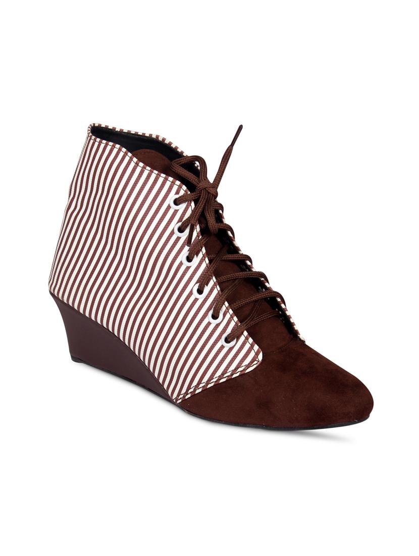 brown faux leather ankle boot - 15249580 - Zoom Image - 1