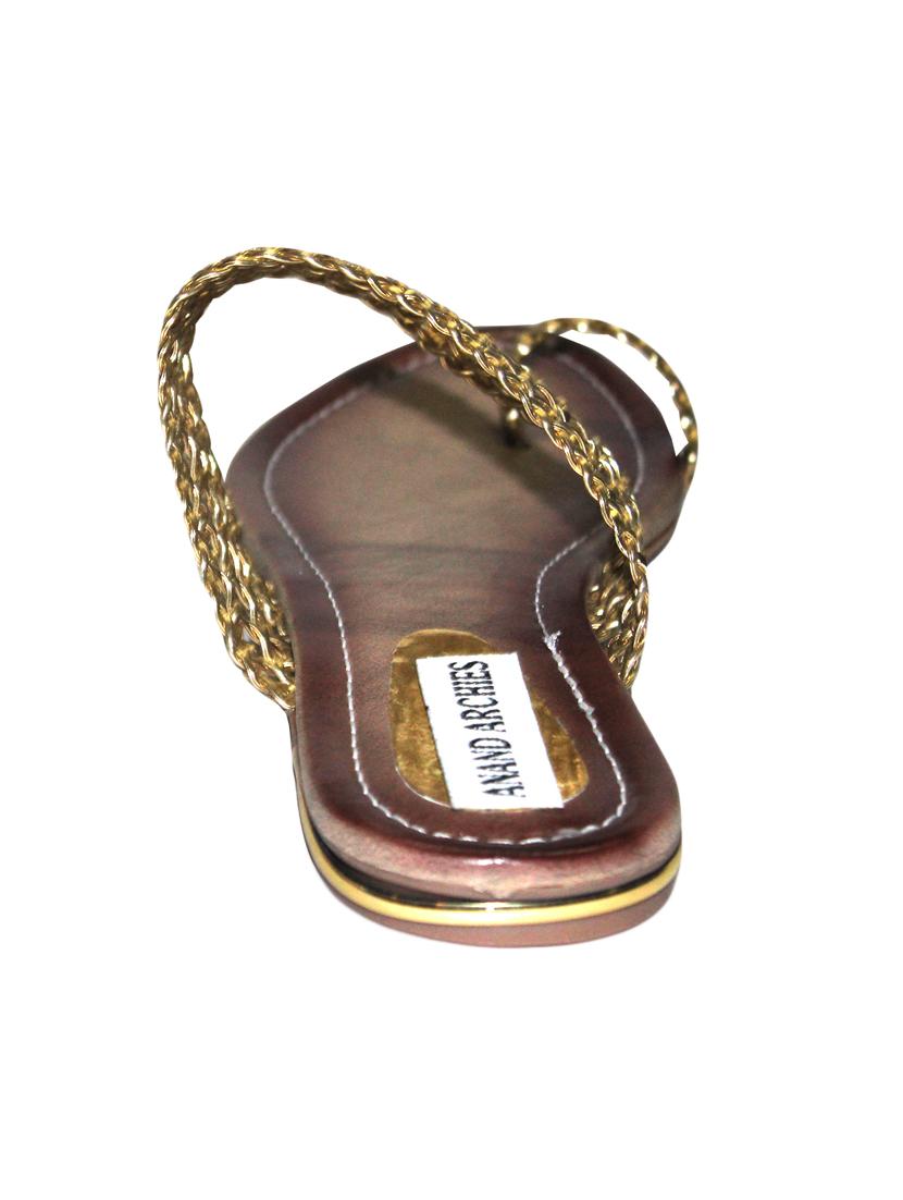 gold one toe sandal - 15249593 - Zoom Image - 3