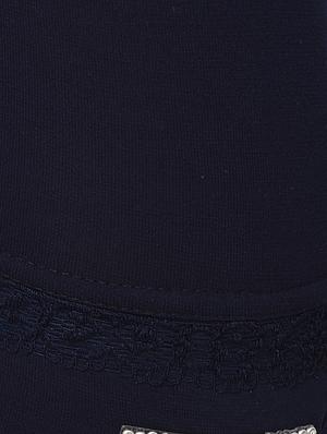 dark blue solid leggings capri - 15249766 - Standard Image - 5