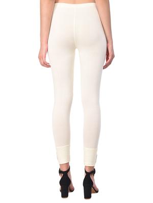white solid leggings - 15249780 - Standard Image - 3