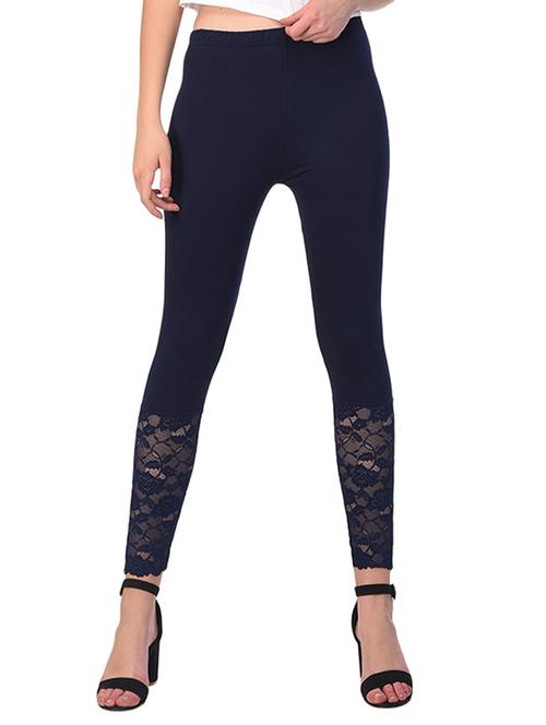 dark blue solid leggings - 15249785 - Standard Image - 1