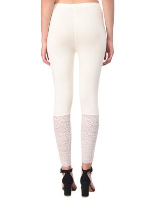 white solid leggings - 15249786 - Standard Image - 3