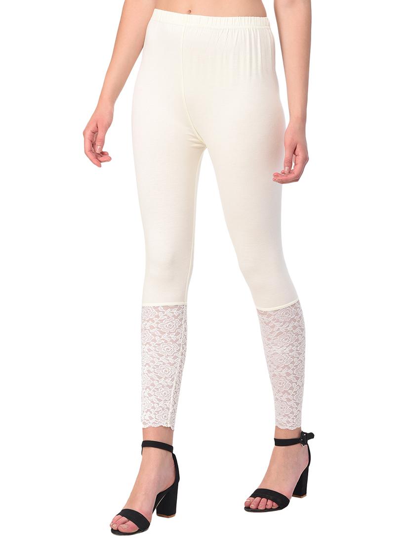 white solid leggings - 15249786 - Zoom Image - 2