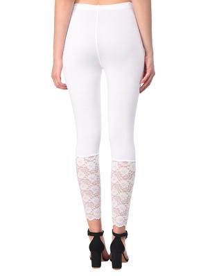 white solid leggings - 15249789 - Standard Image - 3