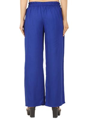 solid pleated straight palazzo - 15249902 - Standard Image - 3