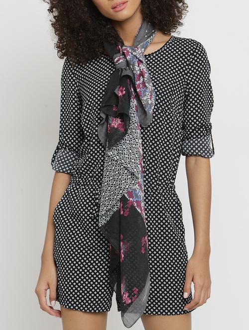 multi colored cotton scarf - 15250206 - Standard Image - 1