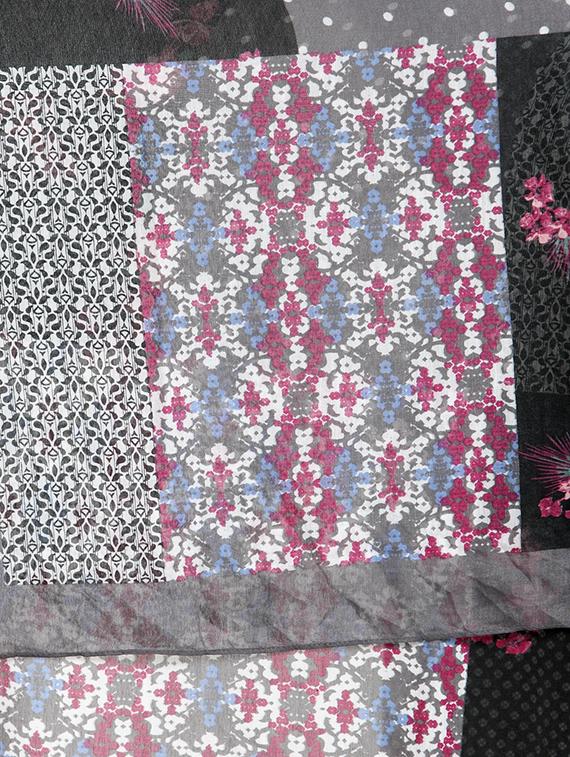 multi colored cotton scarf - 15250206 - Zoom Image - 2