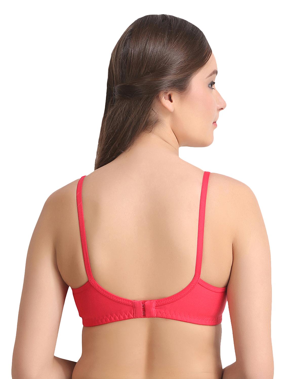 set of 2 bow patch solid bras - 15250240 - Zoom Image - 3