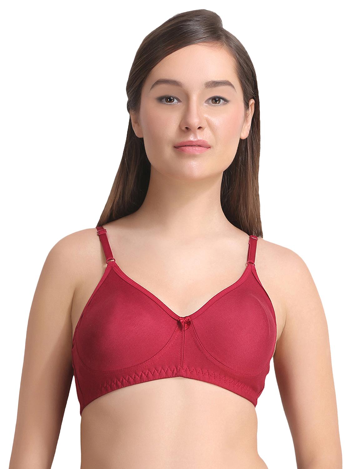set of 2 bow patch solid bras - 15250240 - Zoom Image - 4