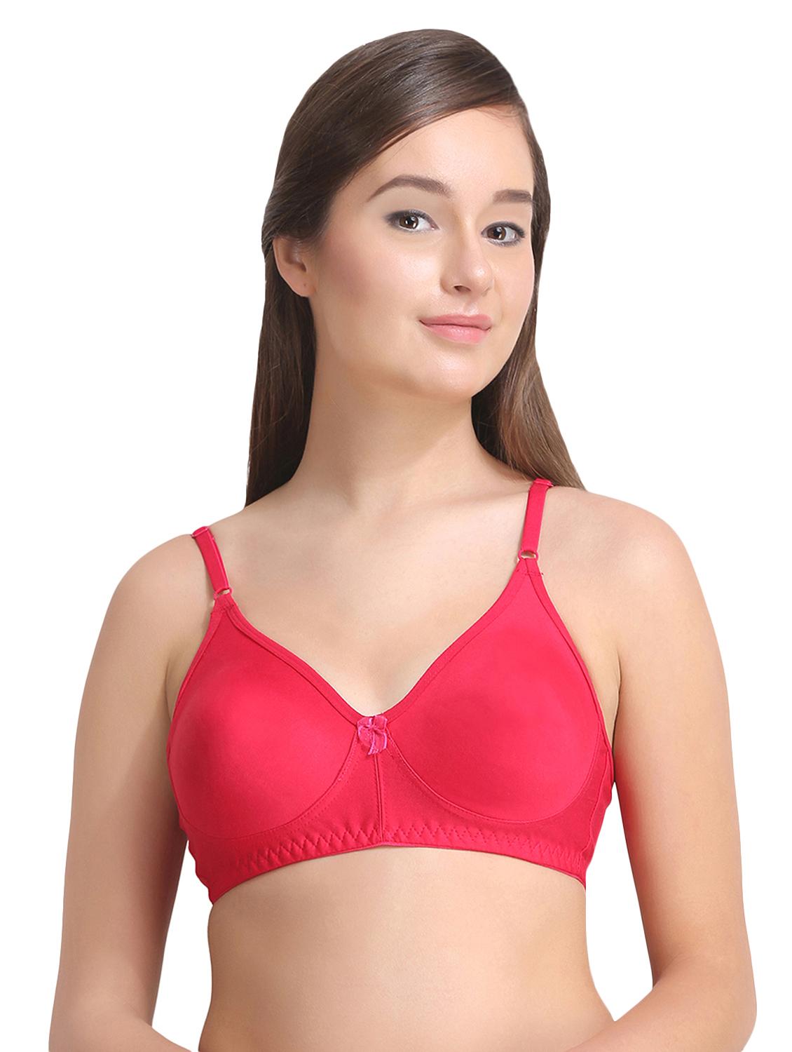 set of 2 bow patch solid bras - 15250241 - Zoom Image - 4