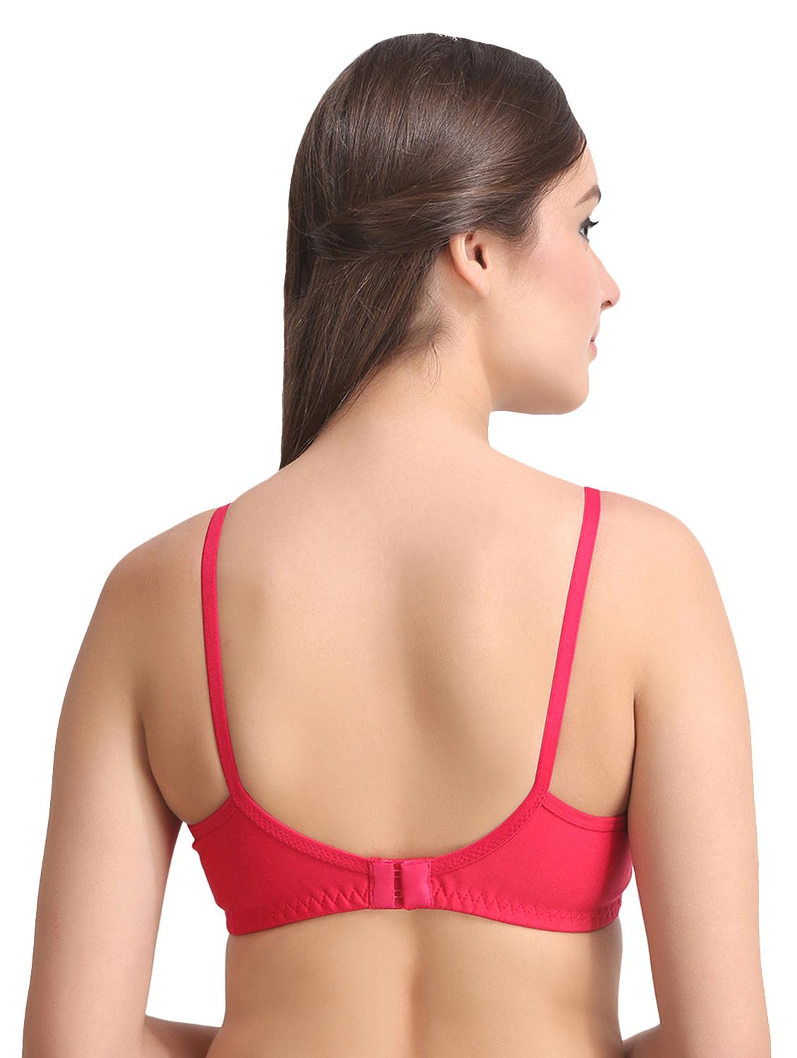 set of 2 bow patch solid bras - 15250241 - Zoom Image - 5
