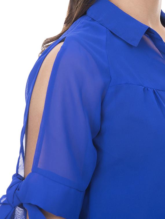 slit sleeves solid top - 15252169 - Zoom Image - 4