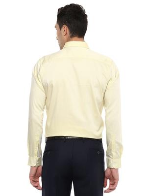 yellow cotton formal shirt - 15252346 - Standard Image - 3