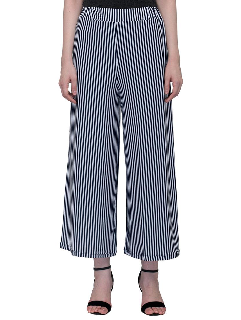 navy blue viscose palazzo - 15252394 - Zoom Image - 1