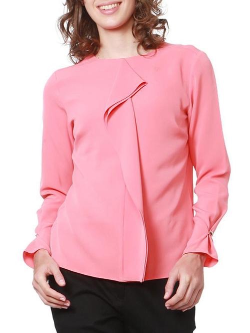 front ruffle detail top - 15252854 - Standard Image - 1