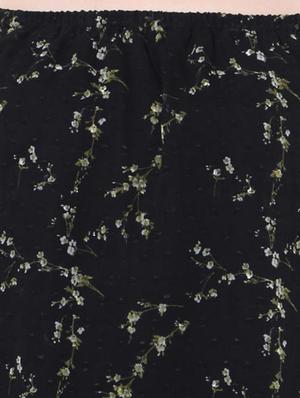 printed off-shoulder dobby detailing top - 15252871 - Standard Image - 3