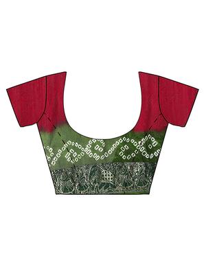 maroon georgette saree with blouse - 15252903 - Standard Image - 4