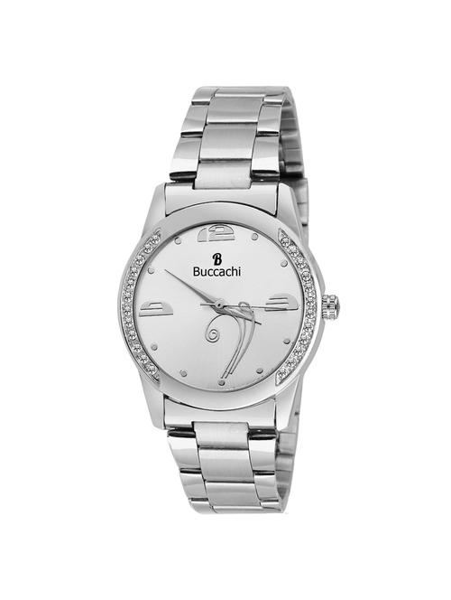 buccachi b-l1026-wt-ch analog watch - 15253397 - Very Small Image - 1