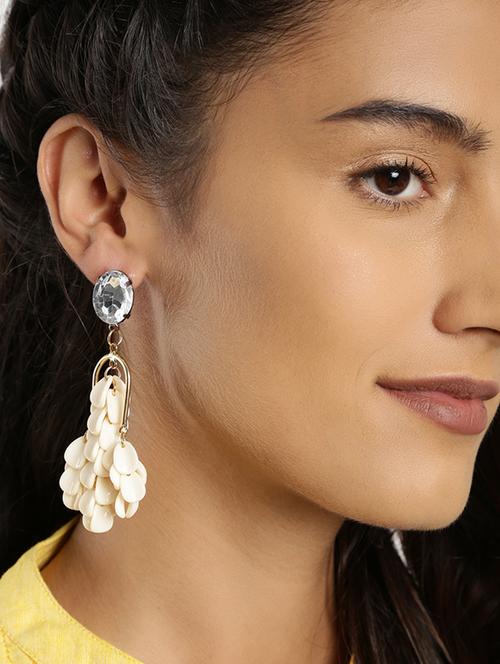 gold drop earring - 15253827 - Standard Image - 1