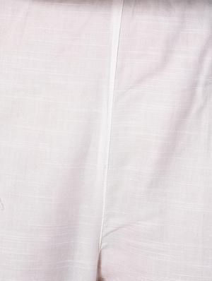 white cotton tapered pant - 15254132 - Standard Image - 5