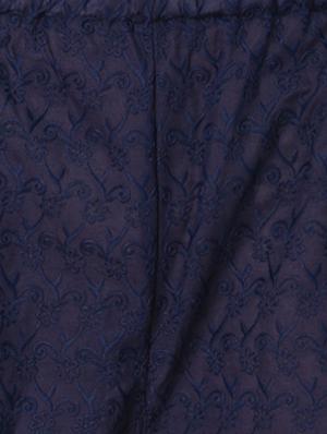blue cotton flared palazzo - 15254192 - Standard Image - 5