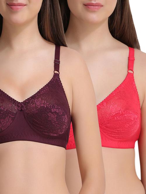 set of 2 bow patch bra - 15254955 - Standard Image - 1
