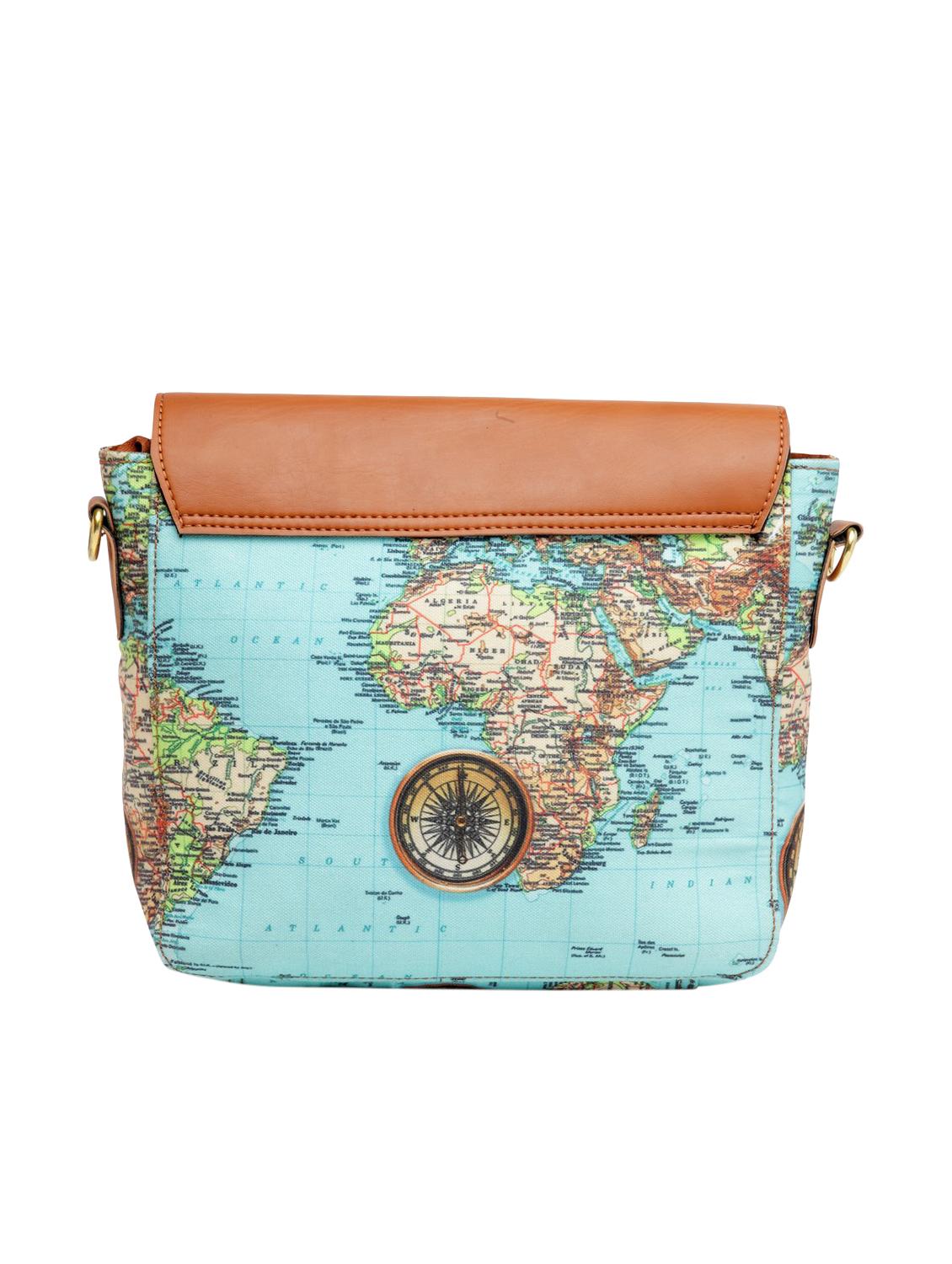 multi colored canvas regular sling bag - 15257685 - Zoom Image - 2