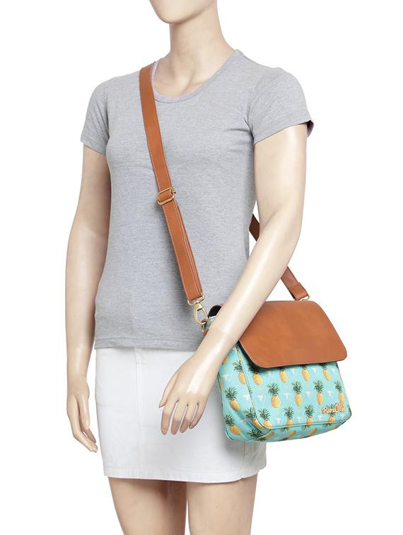 multi colored canvas regular sling bag - 15257686 - Zoom Image - 4