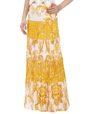 yellow cotton aline skirt - 15258099 - Standard Image - 2